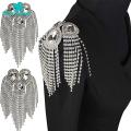 Green Home Shoulder Epaulette DIY Unisex Adults Shoulder Tassels Epaulet Brooch. 