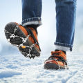 MATCC Ice Crampons with 19 Anti-Slip Stainless Grippers for Walking & Hiking & Mountain - MEDIUM SIZE. 