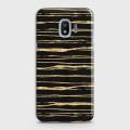 Samsung Grand Prime Pro Cover - SkinLee HQ Hard Case - Golden Black Strips - SKINLEE-474-1-226-139. 