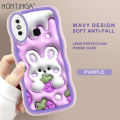 Hontinga for Infinix Smart 4 Smart 4C Back Cover Cartoon Cute 3D Print Soft Wavy Phone Case Fashion Square Shockproof Silicone Cover. 