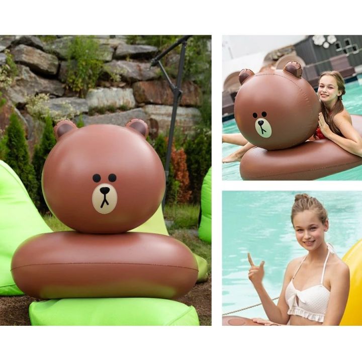 BROWN%20BEAR%20TRAVEL%20SWIMMING%20FLOAT%20LINE%20FRIENDS%20BROWN%20and%20SALLY%20RING%20TUBE%20%20105X85CM%2014+%20-%20Image%202