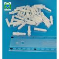 DreamsMart Pack of 20pcs No#12 / 16 White Plastic Wall Plugs Gitti Roll Rawal Plugs Wood Concrete Screw Flat Nails Plugs. 