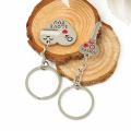 Romantic Couple Keychain Keyring Keyfob love Day Lover Gift Heart Key Set. 