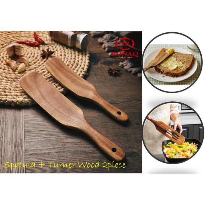 Turners Kitchen Utensil Set Wooden Cooking Utensils, Set of Wooden Spatula , Wooden Utensils For Cooking, Kitchen Tools,Non Stick Cooking Spoon, Wooden Spoons