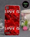 Oppo F1 Mobile Cover Love Style - Red. 