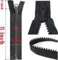 Different colours Plastic Zipper for Craft 25-inch and 28 inch zipper for jackets, coats, and bags; perfect for various sewing needs. 