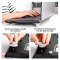 Pack of 1 (4Pcs) Notebook Laptop Heat Reduction Adjustable Floor Pad Cooling Cool Feet Pad. 