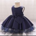 fancy organza and raw silk frock for baby girls. 