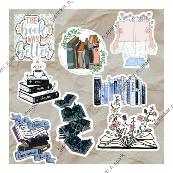 Libros Sticker Book lovers Sticker set | Daraz.pk