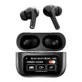 A9 PRO Wireless Bluetooth Earbuds - Digital Display, ANC + ENC, Wireless Charging. 