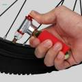 Compact CO2 Bike Tire Inflator Aluminum Alloy MTB Mountain Bicycle Tyre Pump for Presta and Schrader. 