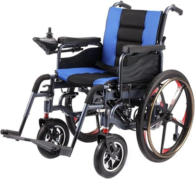 Folding Electric Powered Wheelchair Personal Mobility Scooter Wheelchair - Aluminum Alloy Material is Lighter and Stronger