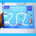Big Size A4 Kids Magical Tracing Workbook Set 64 Pages With Two Markers Duster Attached, A4 Kids Educational Learning Tracing Book, Reusable Calligraphy Copybook, Practice Drawing Book for Kids, Pen Control Training Drawing Book, Handwriting Practice Copy. 