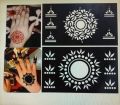 Mehndi stickers / Mehndi designs / Mehndi papers / Mehndi Stencils (2 pcs). 