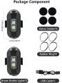 2 PCS LED Aircraft Strobe Light with 7 Color and 31 Lighting Modes USB Charging Drone Night Signal Warning Light Anti-Collision LED Night Flashing Light for Drone/Bike/Dirt Bike/Car/ Motorcycle. 