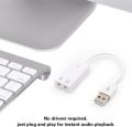 External USB 2.0 Virtual 7.1 Channel Audio Sound Card Adapter for PC/Laptop. 