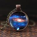 Nebula Planet Necklace Galaxy Astronomy Dome Glass Pendant Solar System Jewelry Space Universe Necklace Milky Jewelry. 