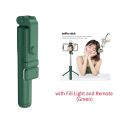 Best 4 in 1 Wireless Selfie Stick Tripod with Bluetooth Shutter selfie Light foldable Selfie stick. 