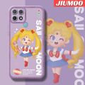 JIUMOO Case For OPPO A15 Case Cartoon Sailor Moon Thin Shockproof Square Edge Silicone Casing Full Lens Cover Camera Protect Cases Softcase. 