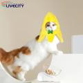Banana Shaped Cat Hat Adorable Banana Shape Pet Hat with Bow for Stylish Cats Eye-catching Kitty Headwear Costume Accessory Buy on Cat Hat. 