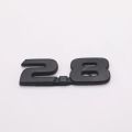 Motoristic Set of 3 Emblems for Fortuner Sigma 4 (Black Color) - Hood Emblem, Sigma 4 Emblem, and 2.8 Emblem. 
