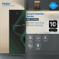 Haier 11 Cu Ft / Smart Inverter / HRF-316IPGA ( Fresher & HCS Technology + Digital Control Panel + Turbo Fan + 4 Temperature Sensors + ABT Technology + Inverter Compressor + Glass Door ) Green Colour Refrigerator / 10 Years Haier Warranty. 