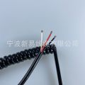 2-core 3-core 4-core PU PVC pure copper spring 0.5 square telescopic power cord 56 core high-power spiral wire. 