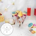 Ice Cream Cone Holder Pastry Rack Diameter 3cm Flower Shape Roll Stand Rack Home Events. 