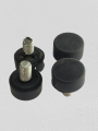 Pack Of 4 Pcs. 1Inch Rubber Stoppers adjustable Bolt  Round High Quality. 