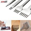 Leather Craft Tool Set Stainless Steel Hole Chisel Graving Stitching Punch Tools Kit. 