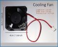 DC 12v Mini Cooling fan 4x4cm  - 1.6x1.6 inch for 12v Inverters Chargers Power Supply. 