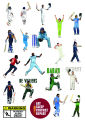 Random Mix Cricket Sticker Pack (20/40/60/80/100 Pcs) 2 Inch Premium Quality Stickers for Laptop, Bottle, Phone, Scrapbook, Wall, Diary – Perfect for Cricket Fans, Lovers & Collectors. 
