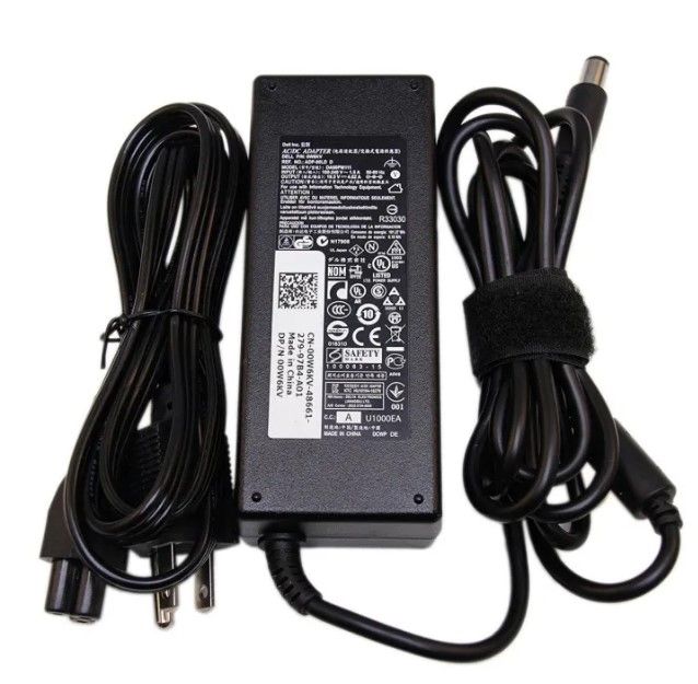 Dell 90 Watt Laptop Charger New Laptop Charger 90W watt  AC Power Adapter Include Power Cord