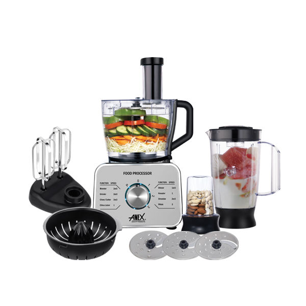 Anex AG-3156 Food Processor | 2-speed setting with a pulse | Elegant plastic jug | 2 Years Brand Warranty