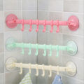 【FUN LIVE】 Bathroom Suction Hooks Towel Hanger Bedroom, Kitchen, Refrigerator Door, Wall Ceiling Hanger Rack (RANDOM COLOR). 
