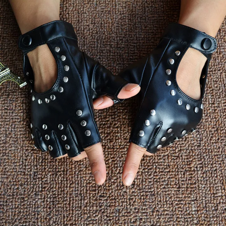%E3%80%90HOT%E3%80%91%201%20Pair%20Halloween%20Black%20Pu%20Leather%20Fingerless%20Gloves%20Female%20Half%20Finger%20Driving%20Women%20Fashion%20Punk%20Gloves%20Dance%20Rivets%20Gloves%20-%20Image%205