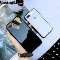 Casinglee For OPPO A12 case Glass silicon Full Protection Tempered Glass Back cover for OPPO A12 Phone cases For girls and Boys. 