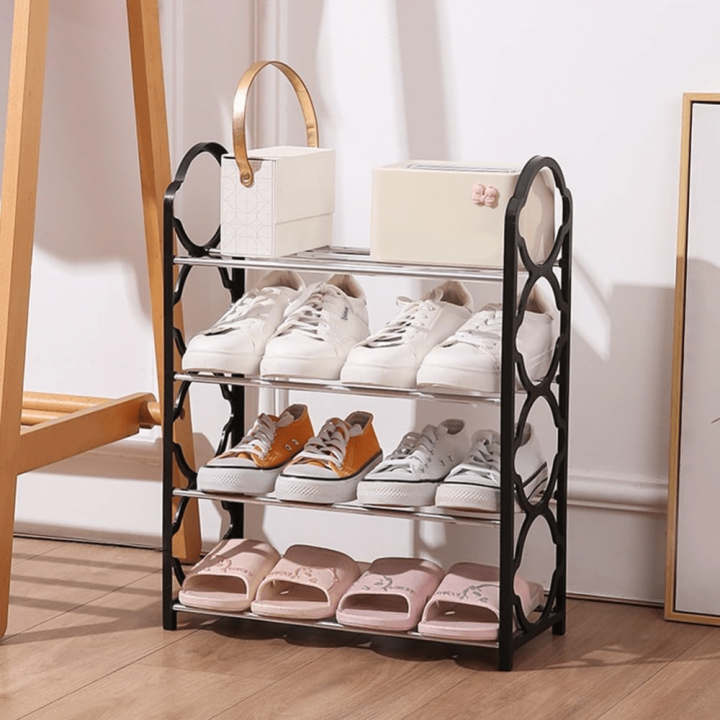 4-5 Layer Shoe Rack | Shoe Organizer | Plastic Shoe Rack | X Shape Shoe ...