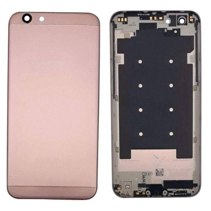 Oppo F1s Complete Metal Housing Full Body Casing Replacement Parts Case With Side Volume Buttons ( Middle Frame Plate And Back Frame) - Rose Gold