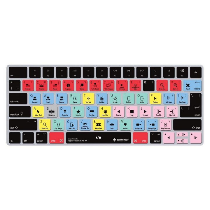 Editors Keys Final Cut Pro X Cover for Apple Magic Keyboard-Official Editors Keys Cover