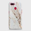 Oppo F9 Cover - SkinLee HQ Hard Case - White & Gold Marble - SKINLEE-274-1-310-193. 