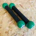 Zumba Toning Sticks Set of 2 Green & White Shaker Workout Weights 1 LB. 