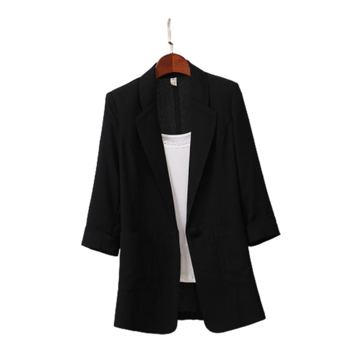 bellylady%20Women%20Summer%20Coat%20Cotton%20Linen%20Medium%20Long%20Loose%20Suit%20-%20Image%202