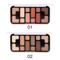 USHAS 12 Colors Earth Tone Eyeshadow Palette With Highlighter Shimmer Matte And Glitter Finish. 