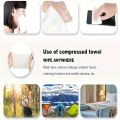 Pack of 100 – Magic Travel Cotton Compressed Towels | Portable Disposable Facial Tissue Wipes | Compact Coin Napkins for Outdoor Trips, Camping, Makeup Removal, Baby Care & Travel Hygiene | Soft Expandable Hand Towels. 