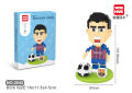 Wise hawk 2574-2645 Micro Particle Assembled Building Block Toys Football Series Star Player Decoration Children's Gift. 