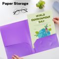Business Card Holder Pocket Folders Professional Heavy Duty Letter Size File Folders Six-Pack Multi-Color Document Folders for. 