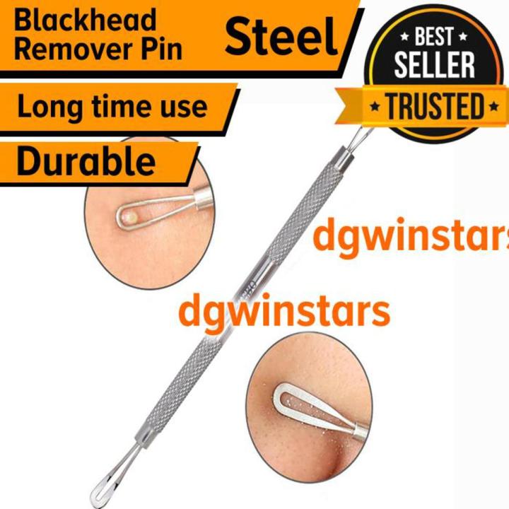 Blackhead Remover Pin Acne Pimple Black Head Pin For Effective Blackhead Removal - Silver