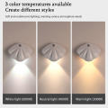 Magnetic Suction Without Wiring Motion Sensor LED Night Light Body Induction Lamp USB Rechargeable Wall Mount No Need To Punch Holes. 