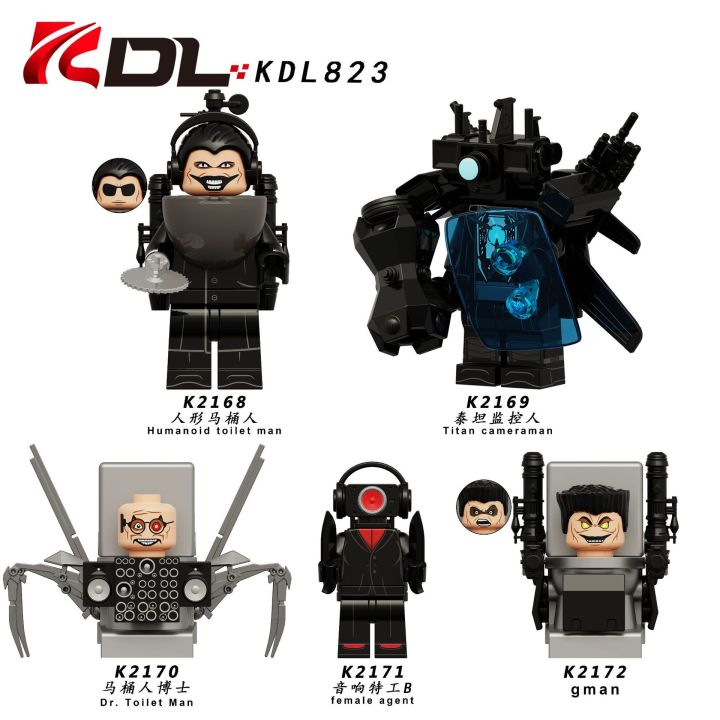 KDL823 Titan Camera Man Gman Block Toys Figure K2168-2172 Skibidi Toilet Building Bricks